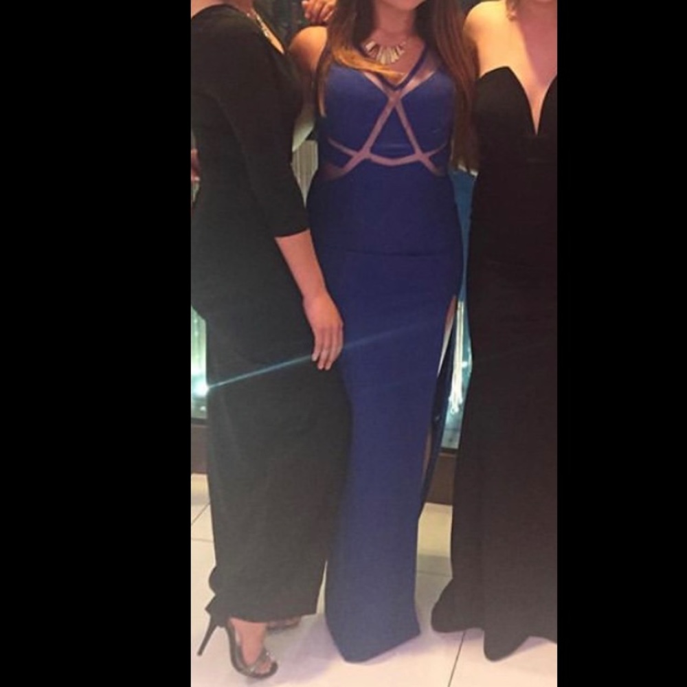 Royal blue long dress